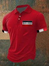 Heim treu Bedrucktes Kurzarm-Polos hirt für Herren zartstils